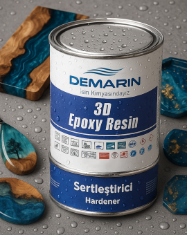 mini 3D ŞEFFAF EPOKSİ REÇİNE