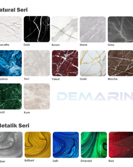 mini SIVI MERMER (LIQUID MARBLE)